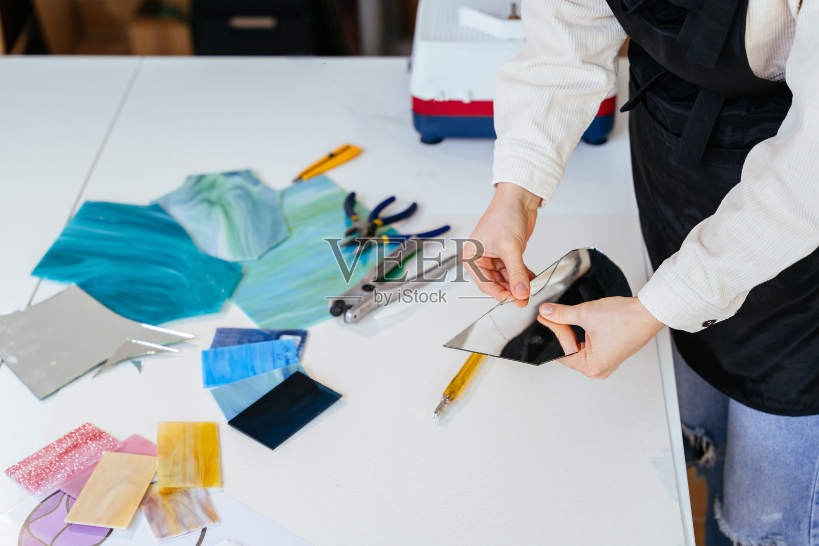 艺术创意，手工理念。爱好，工艺美术概念。照片摄影图片