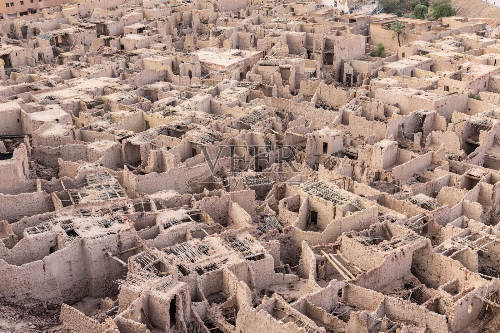 古城Al-Ula的古代遗迹。照片摄影图片