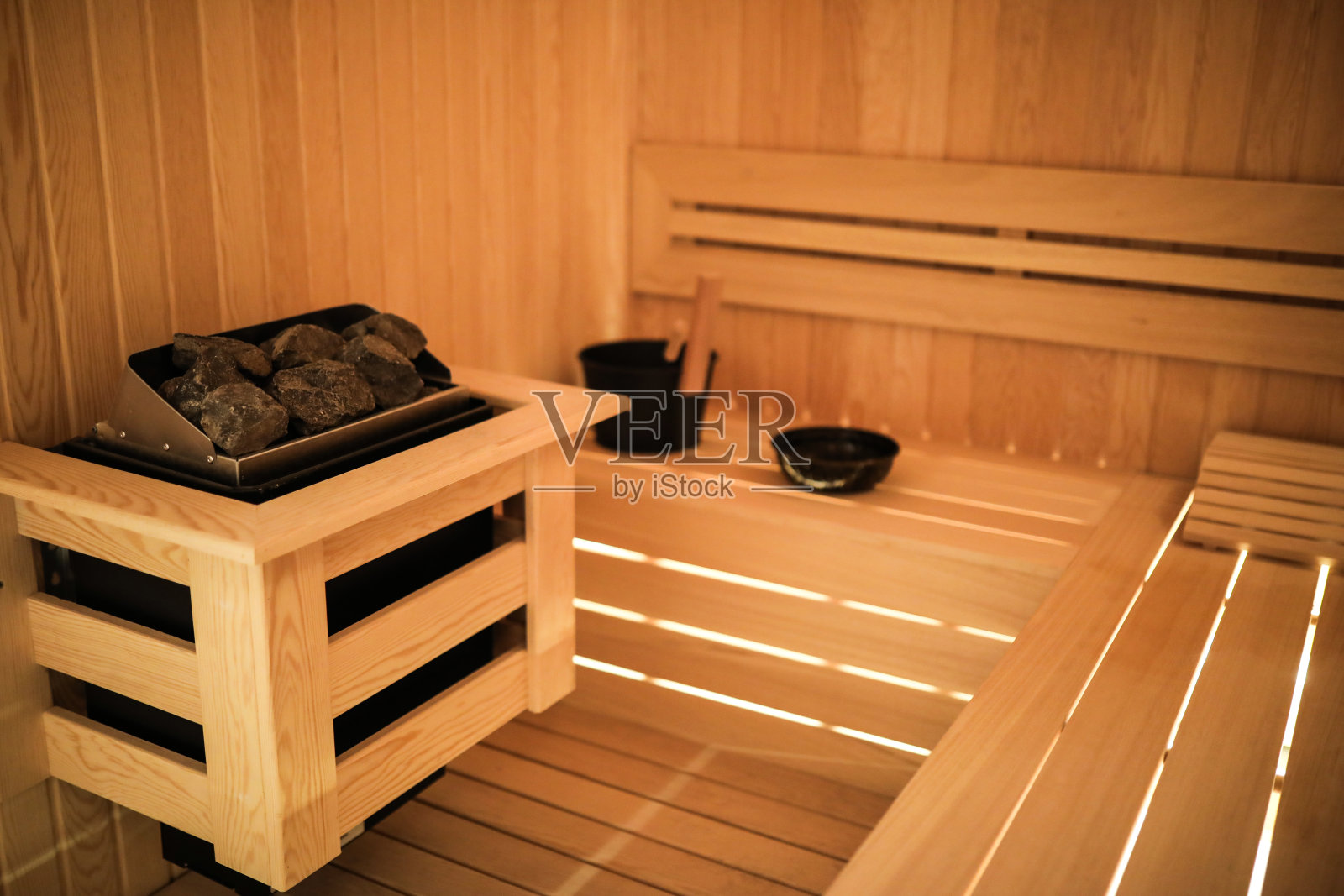 桑拿房内景照片摄影图片