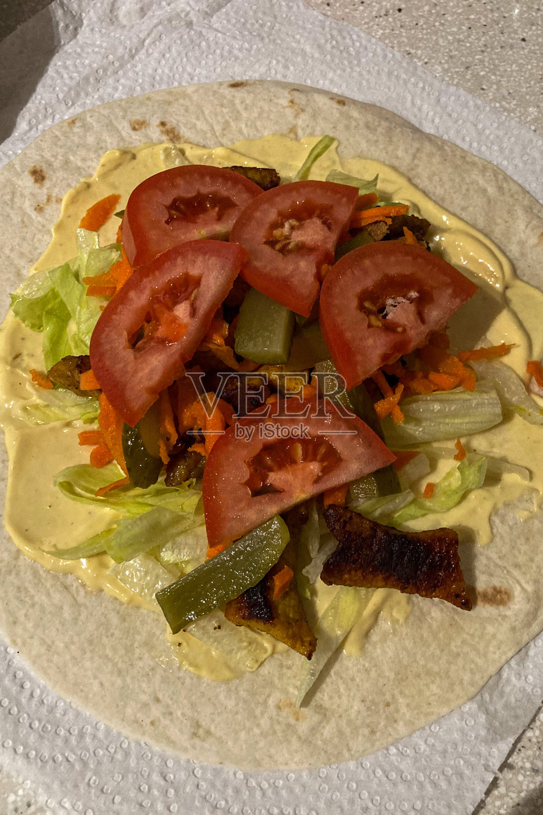 自制的沙瓦玛照片摄影图片