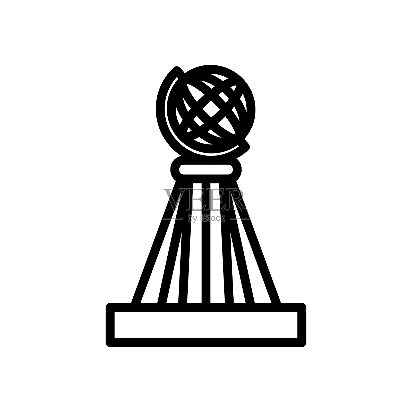 北角矢量图标。标识插画图片素材