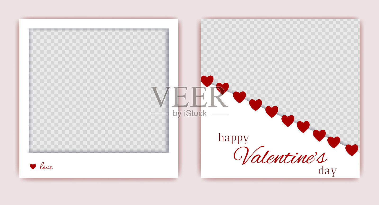 情人节，2月14日。插画图片素材