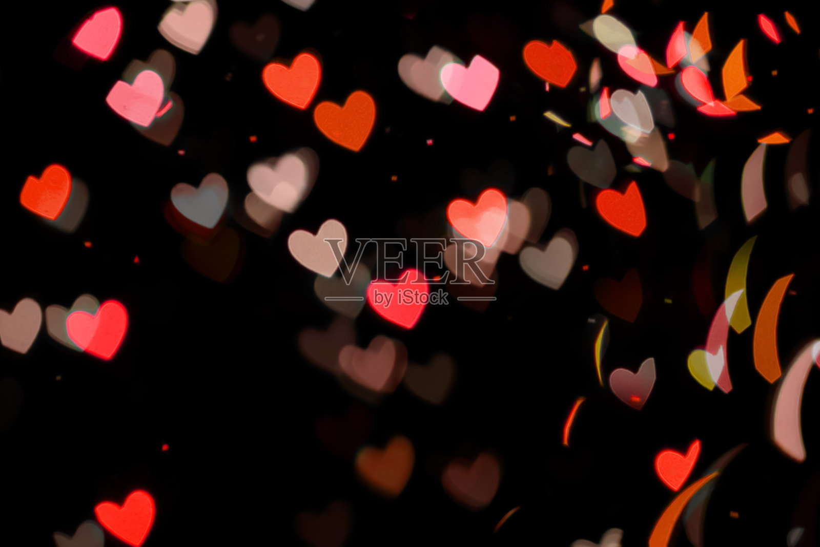 心形散景背景和壁纸照片摄影图片