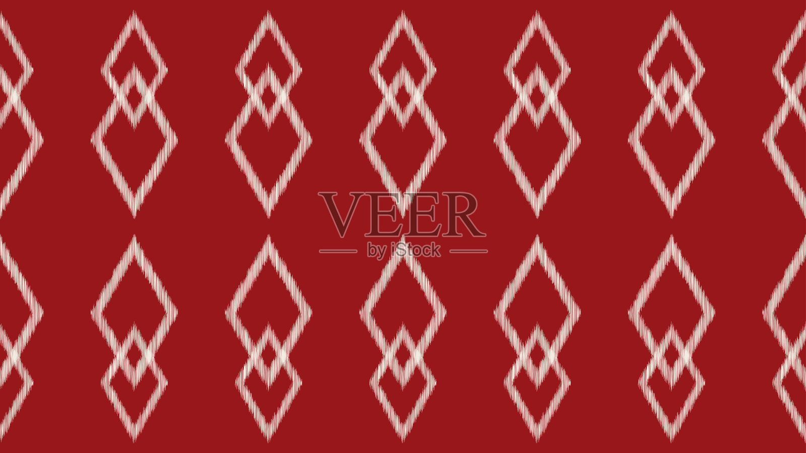 传统民族伊卡图案图案几何风格的织物。非洲伊卡特刺绣民族东方图案红色背景壁纸。抽象,向量,illustration.Texture、框架、装饰。插画图片素材