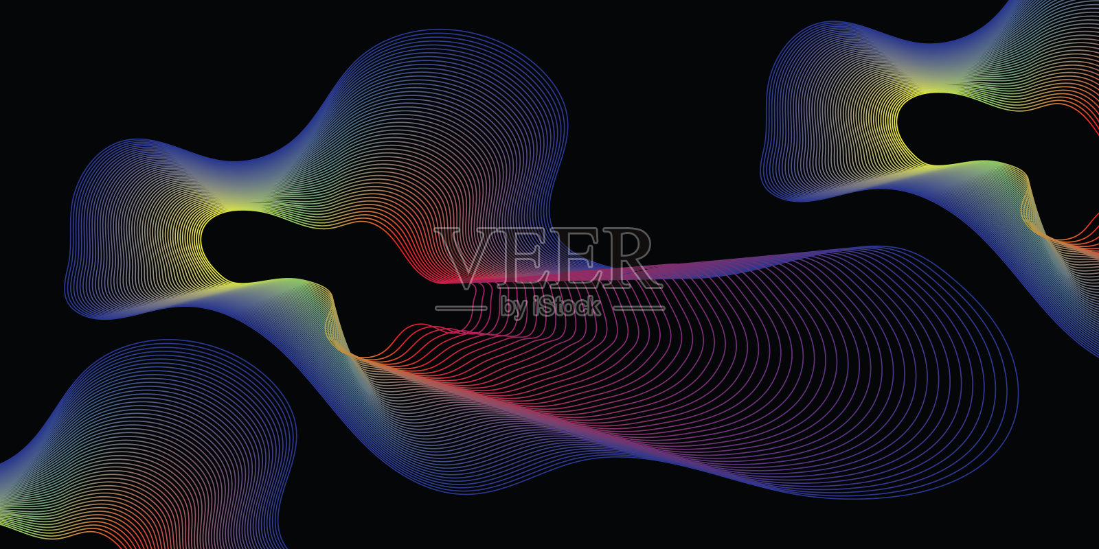 圆形抽象图案股票插图插画图片素材