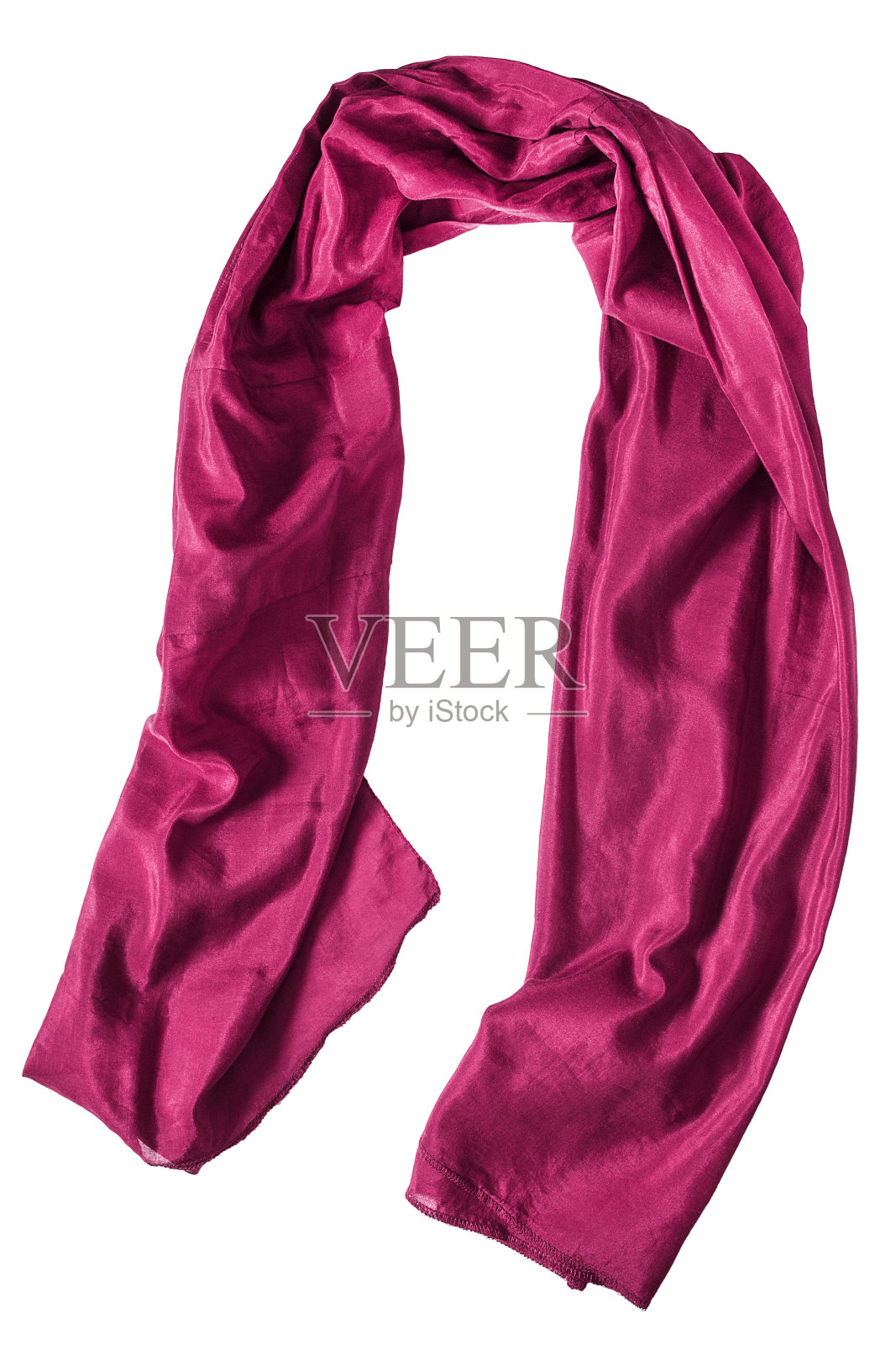 缎围巾隔离照片摄影图片