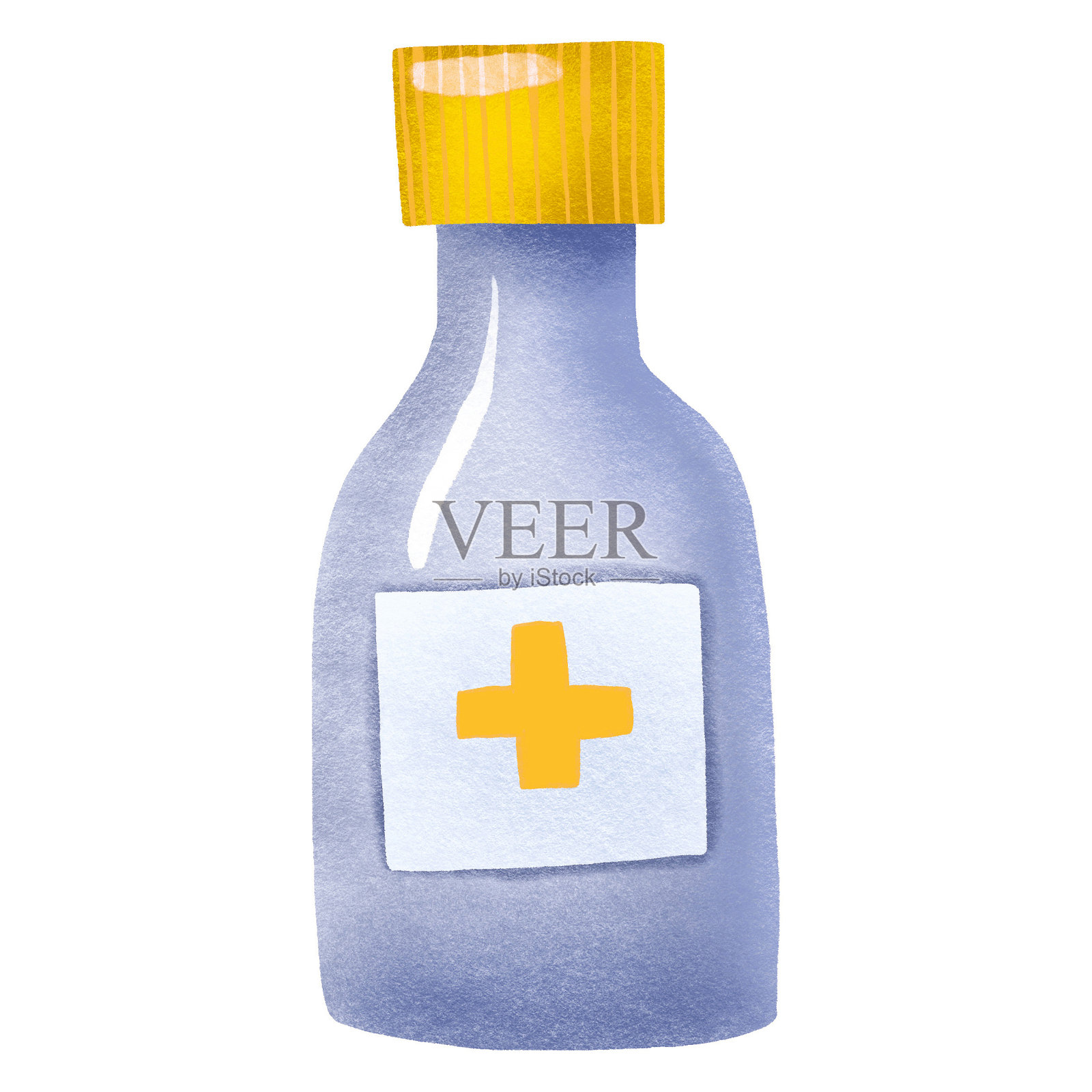 医疗用品和药品。简单手绘插图插画图片素材