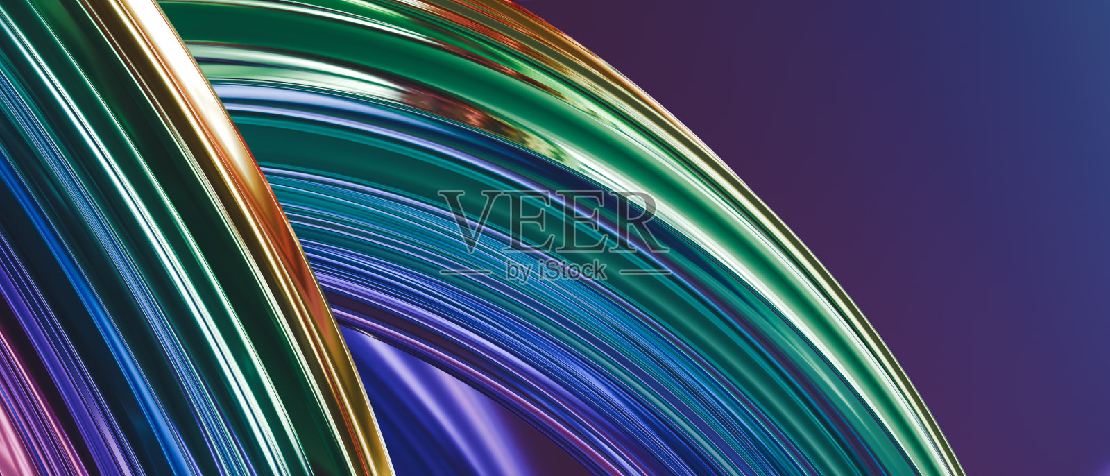 颜色渐变背景与闪亮的铬效果照片摄影图片