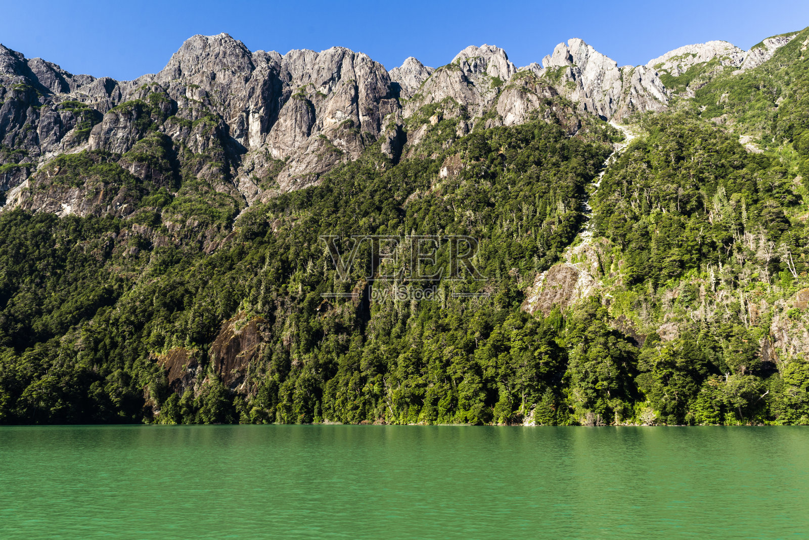 美丽的弗里亚斯湖，阿根廷，安第斯山脉照片摄影图片