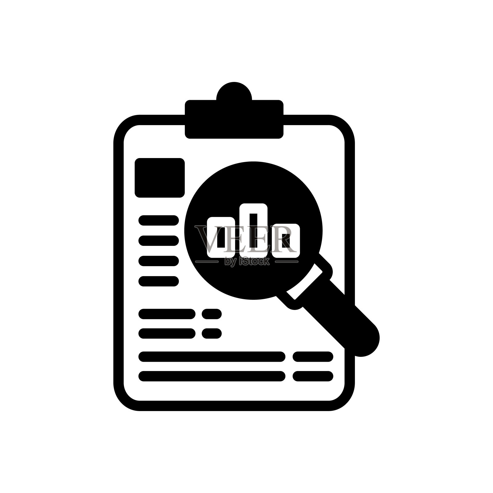 在矢量中搜索数据图标。标识插画图片素材