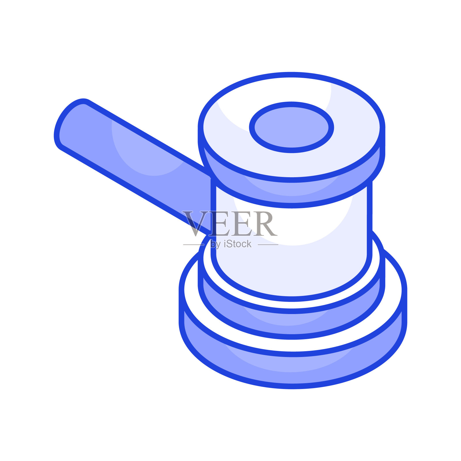 2.5D拍卖矢量设计插画图片素材