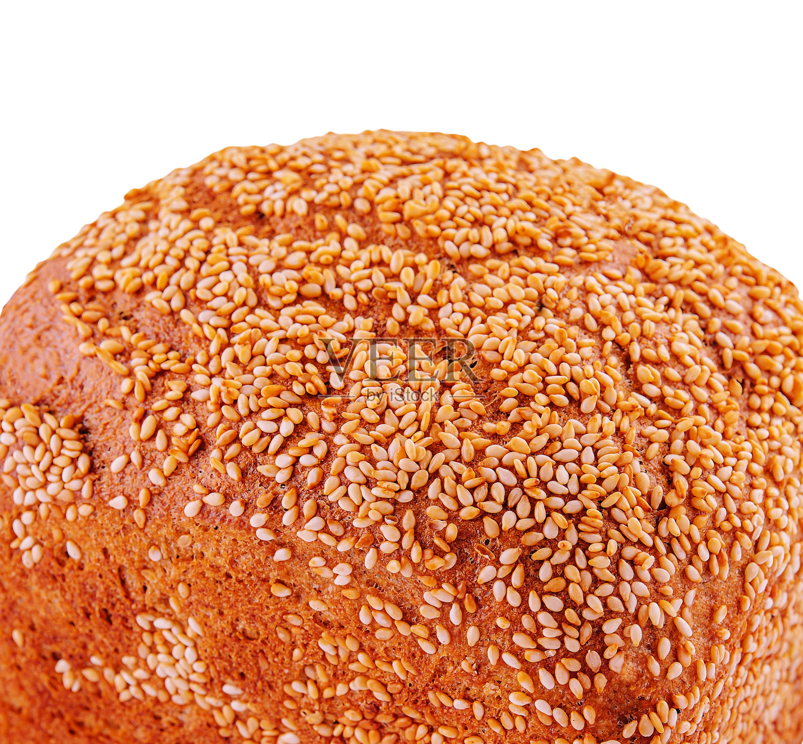 自制全麦黑麦面包与亚麻籽分离照片摄影图片