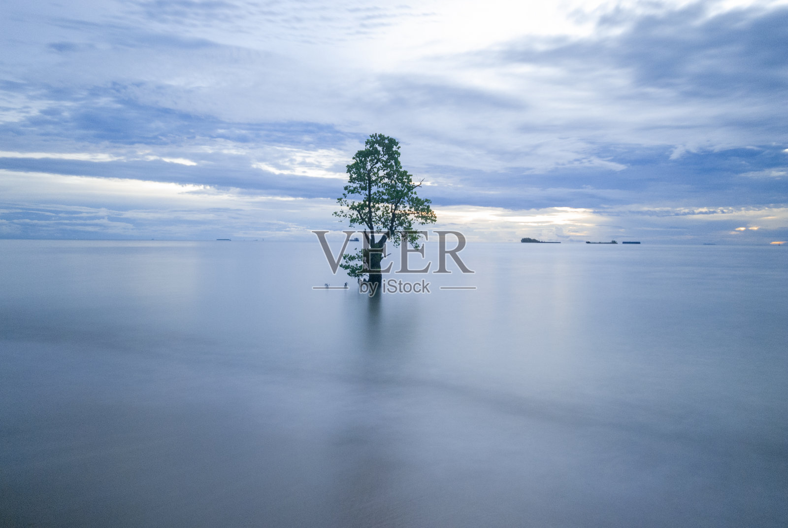 尼瓦纳海滩的日落照片摄影图片