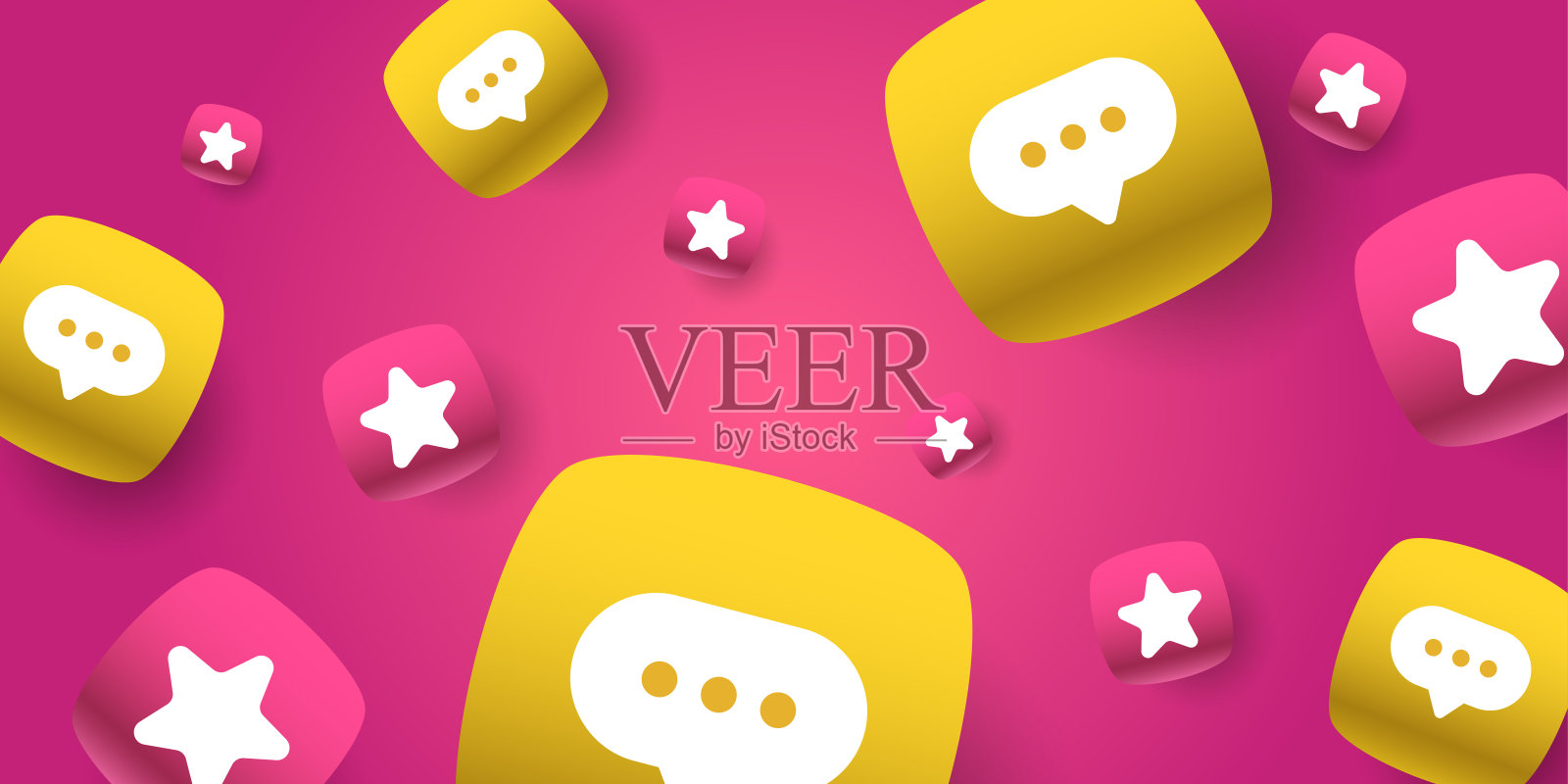 透过电子讯息传送资讯。用户之间的通信。互联网上的社会互动。插画图片素材