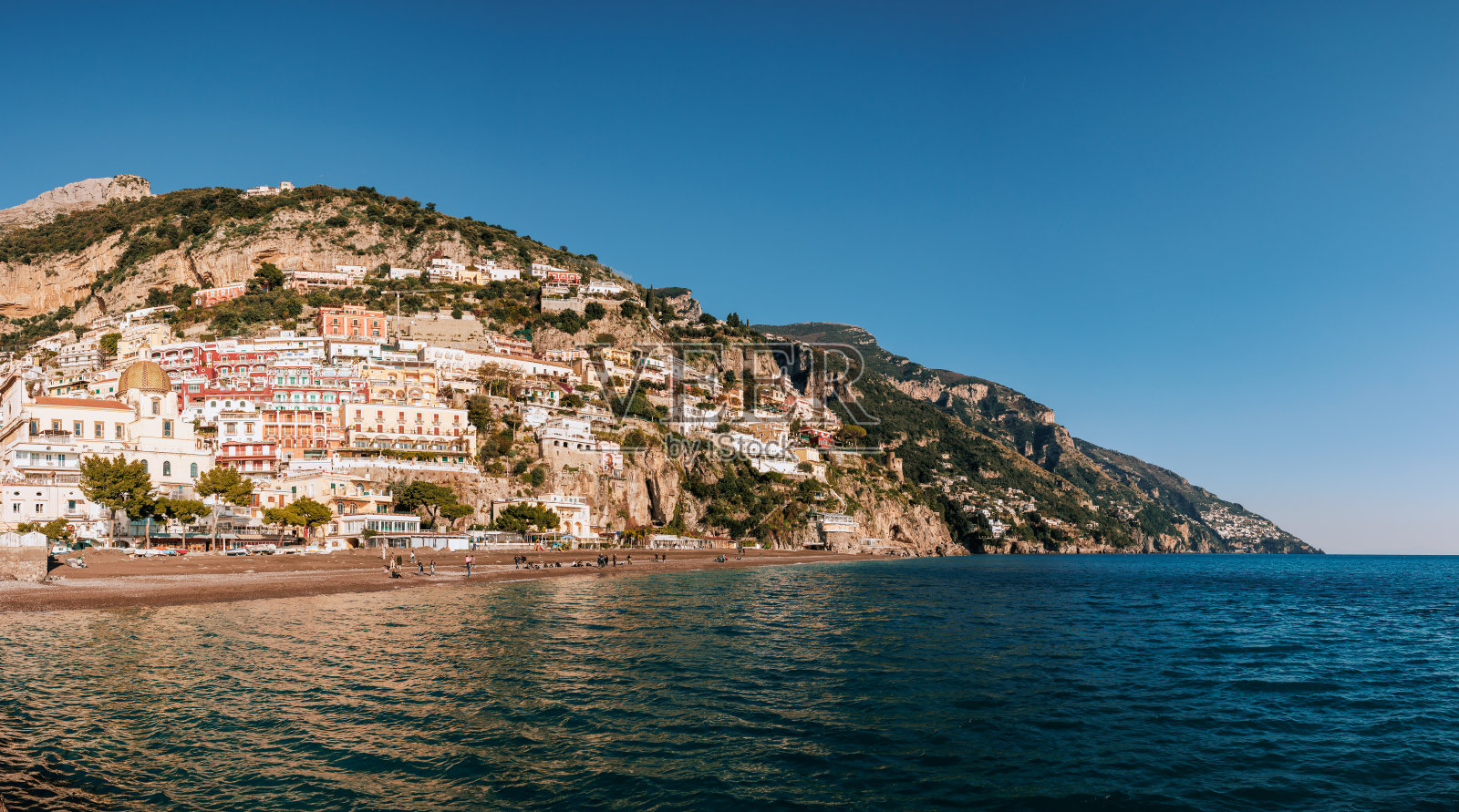 阿马尔菲海岸，在意大利旅行，风景和自然。照片摄影图片
