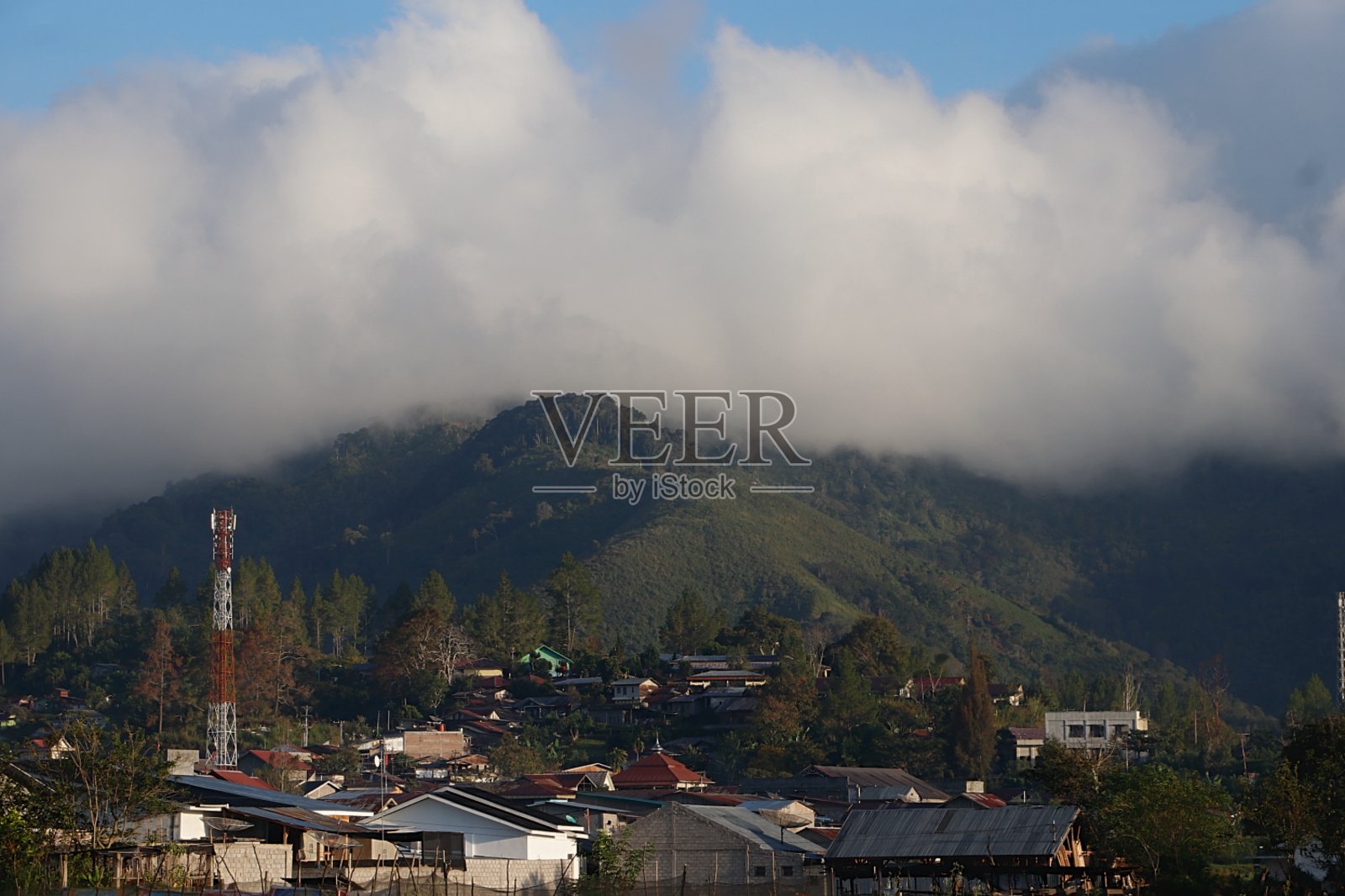 Takengon村的景色照片摄影图片