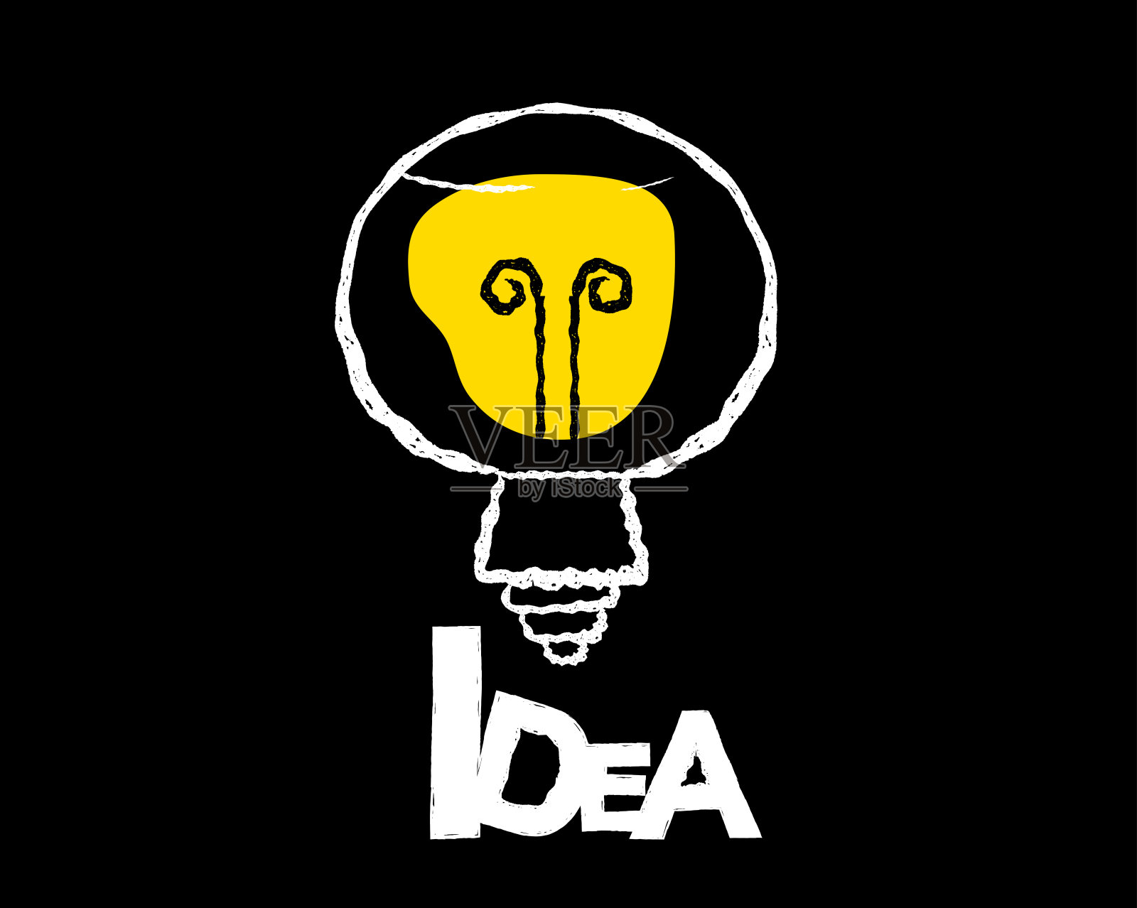 灯泡代表有效的经营理念1插画图片素材