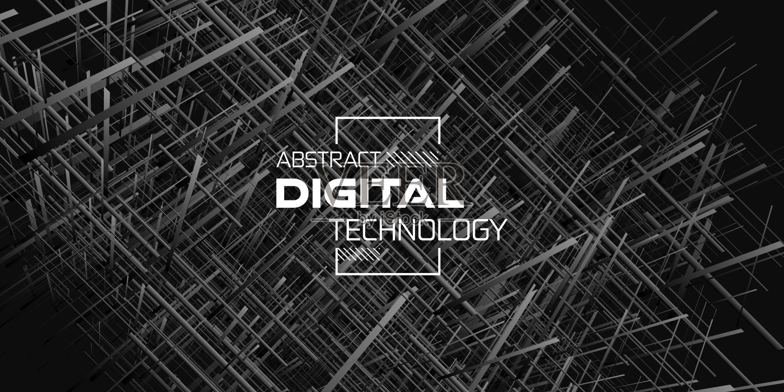 具有未来量子计算机处理器的技术背景插画图片素材