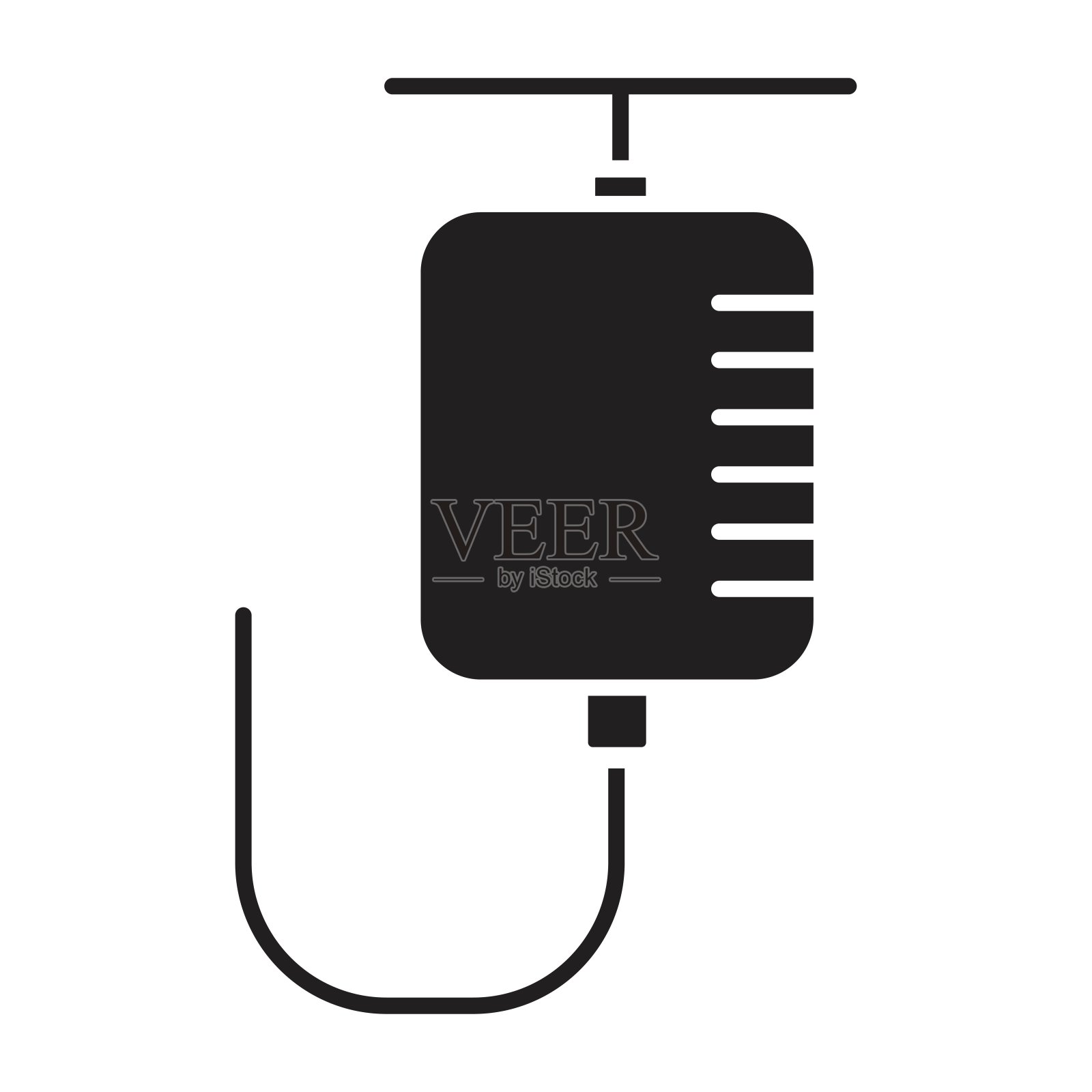 Iv袋图标。插画图片素材