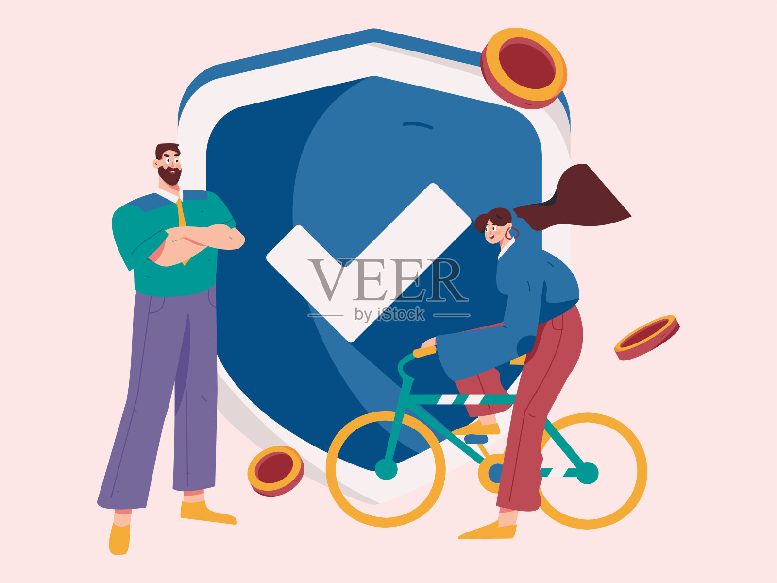 互联网理财投资平面矢量概念操作手绘插图插画图片素材