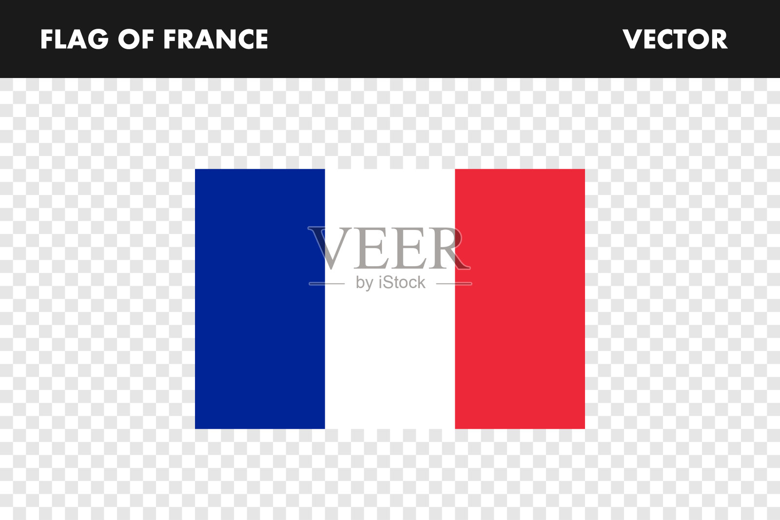 法国国旗。法国国旗，插图。国旗的照片。向量插画图片素材