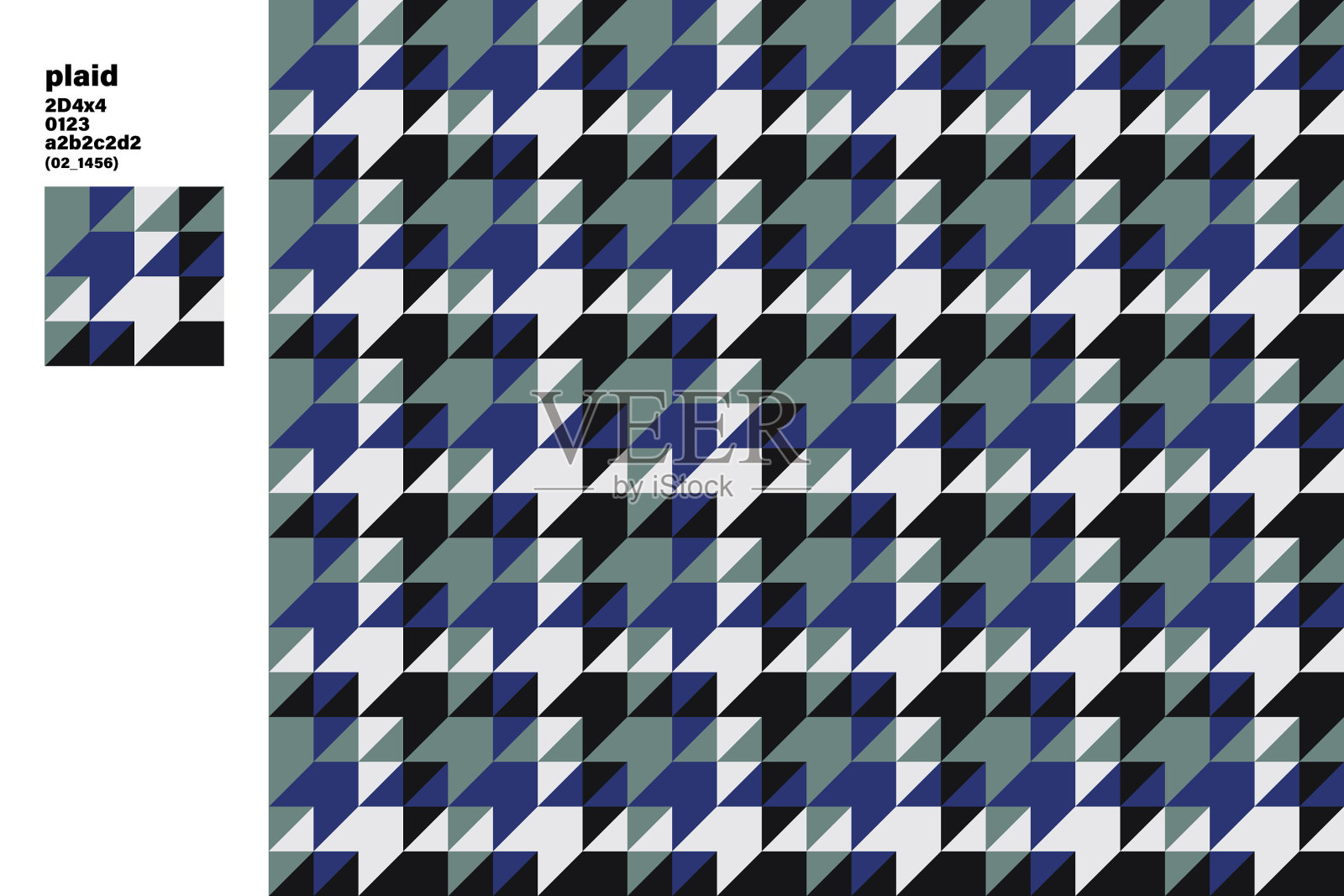 秋日格子花纹无缝衔接插画图片素材