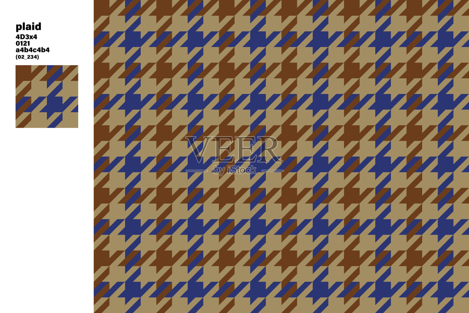 秋日格子花纹无缝衔接插画图片素材