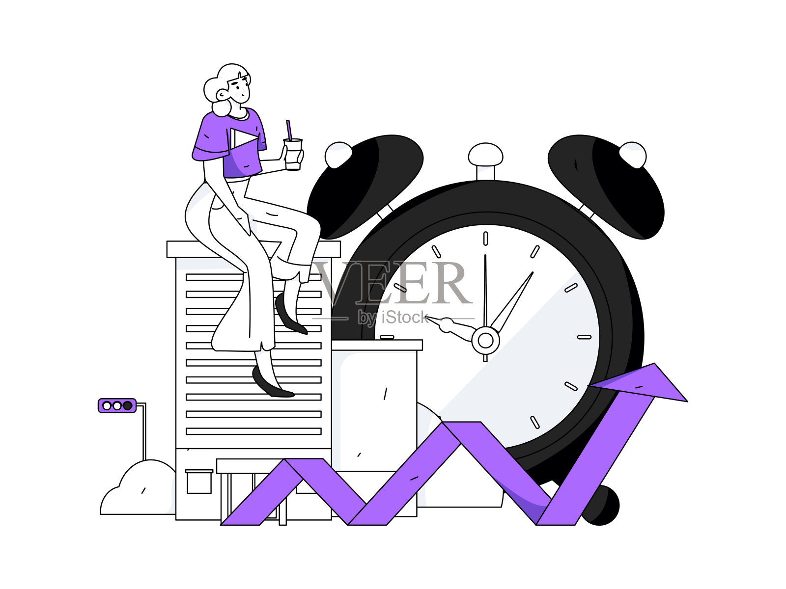 住房贷款平面矢量概念操作说明插画图片素材