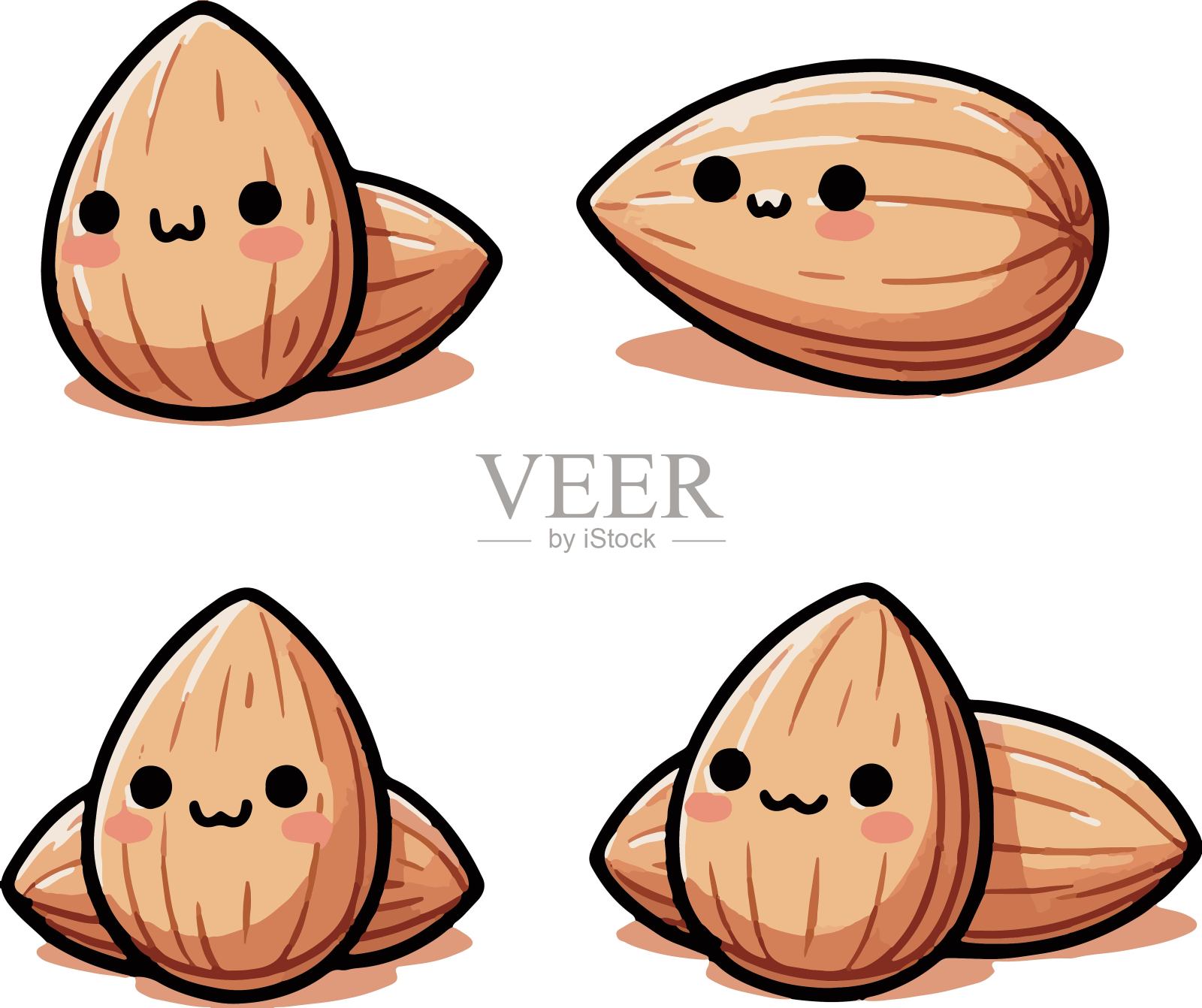 杏仁涂鸦插画插画图片素材