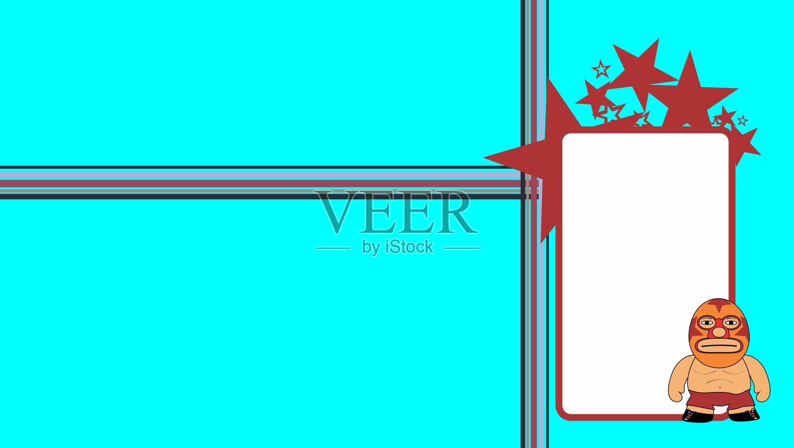 墨西哥西部卡通复制空间横幅插画图片素材