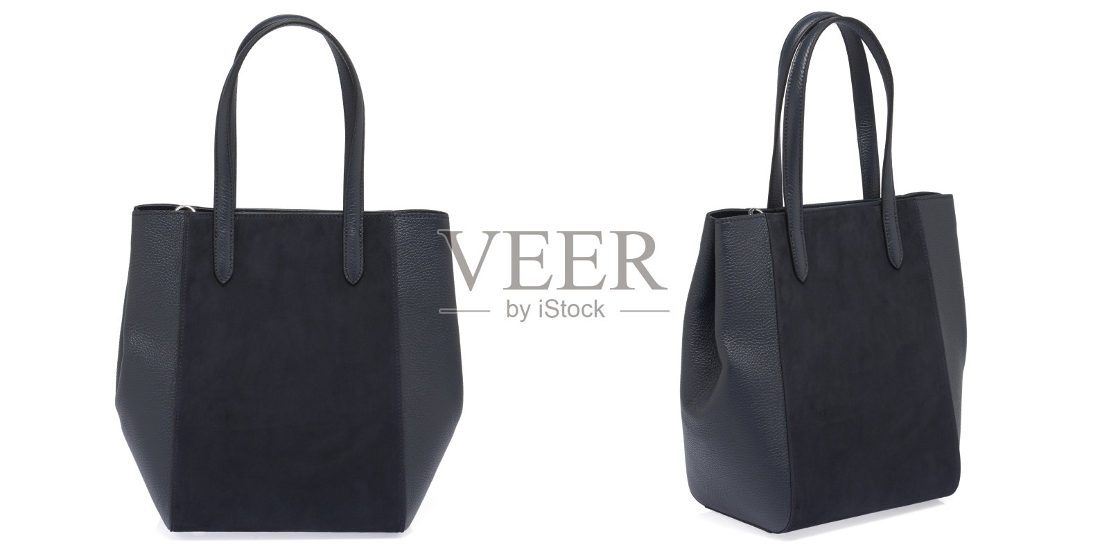 皮革妇女的包在白色的背景照片摄影图片