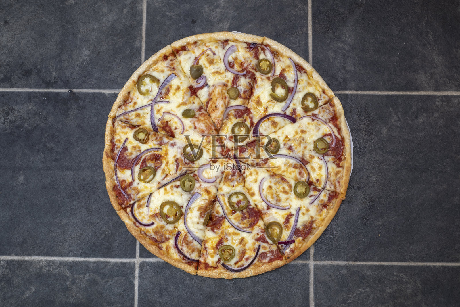 麻辣披萨照片摄影图片