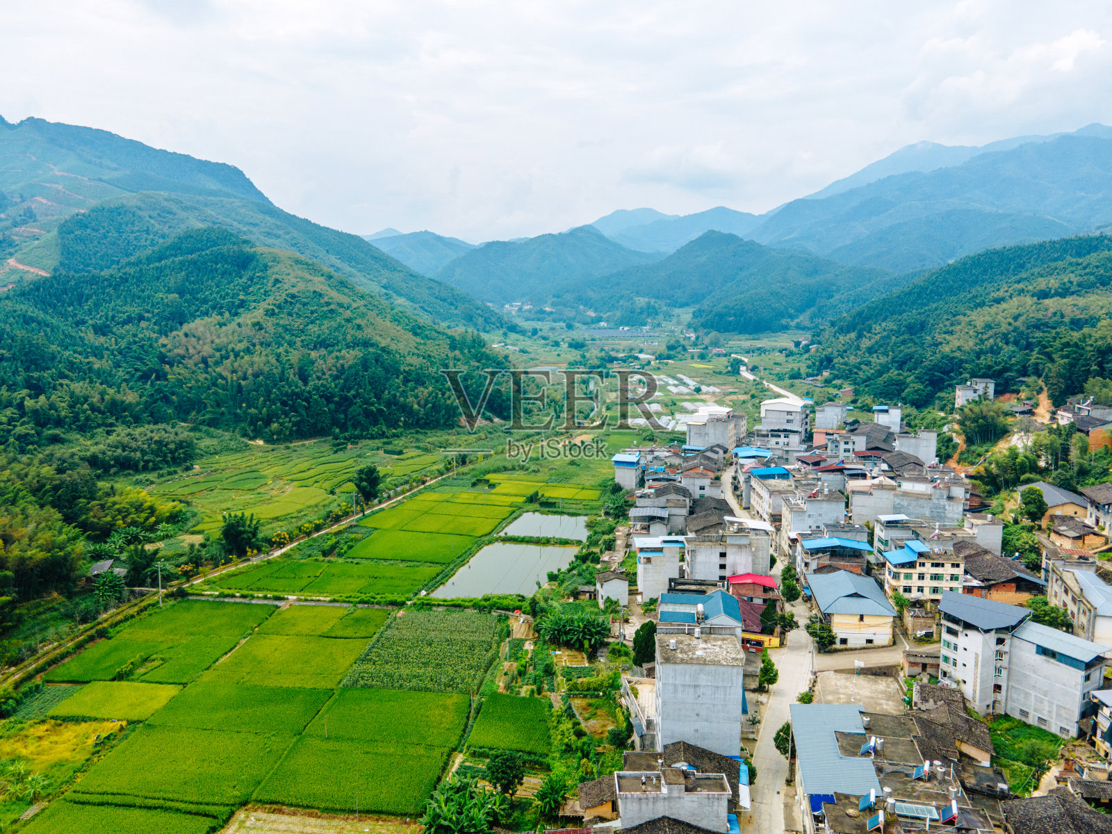 农田的航空摄影照片摄影图片