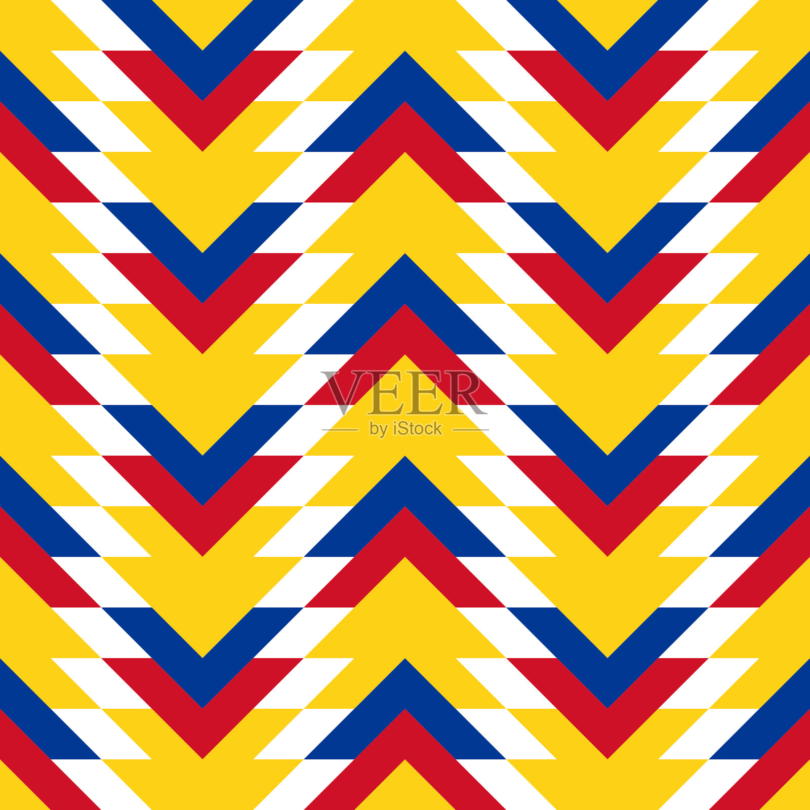 哥伦比亚图案设计。雪佛龙公司背景。矢量图插画图片素材