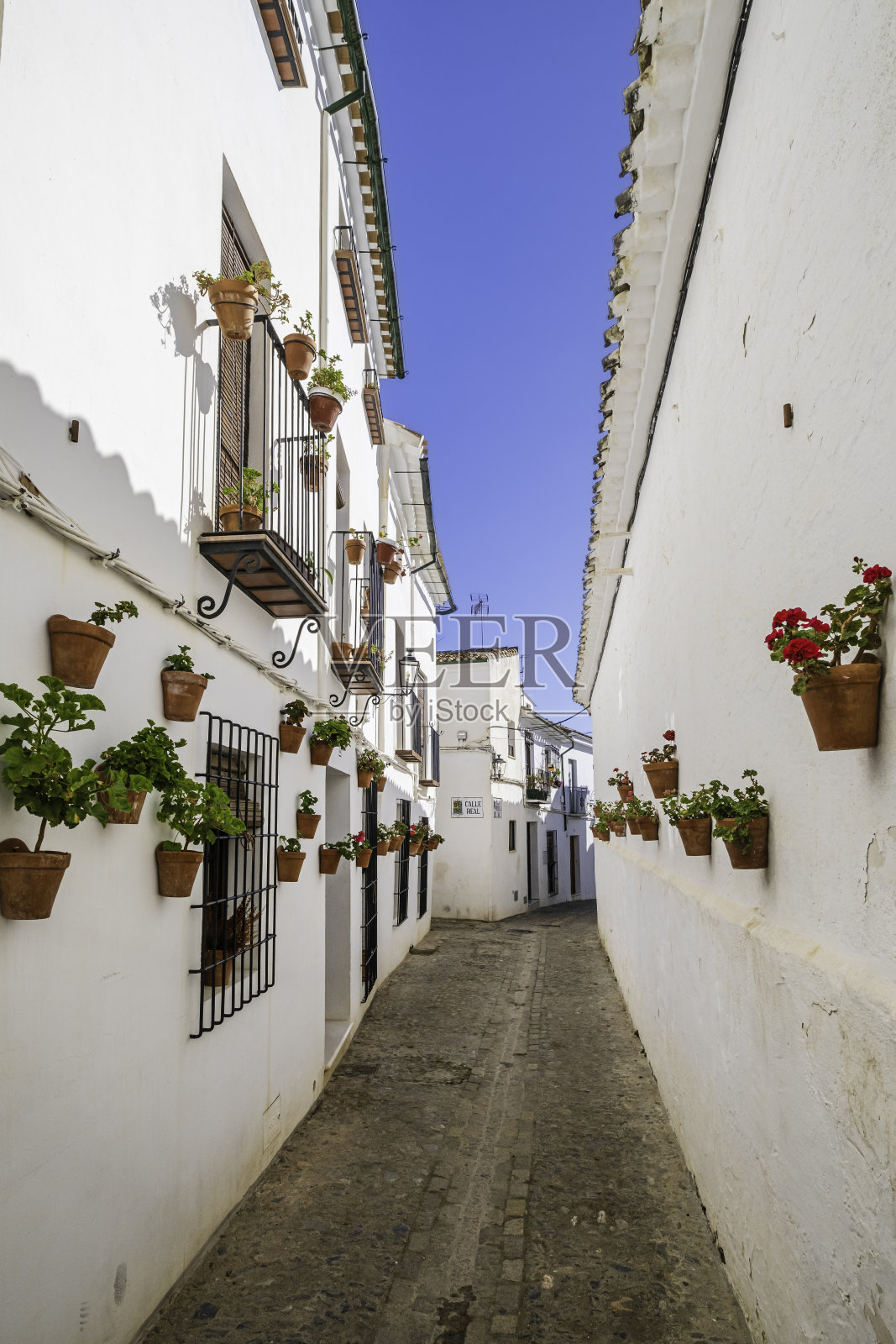 位于西班牙迷人的安达卢西亚城镇之一的普里埃戈·德科尔多瓦的巴里奥·德拉·维拉照片摄影图片