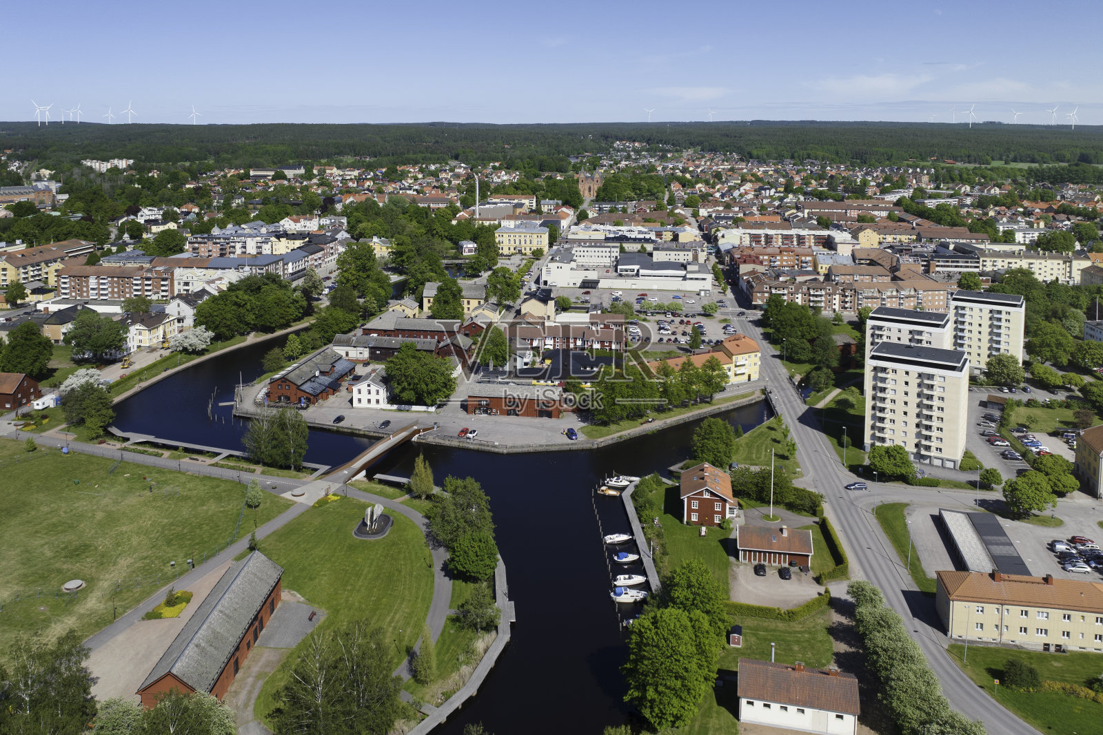 克里斯汀汉姆鸟瞰图照片摄影图片