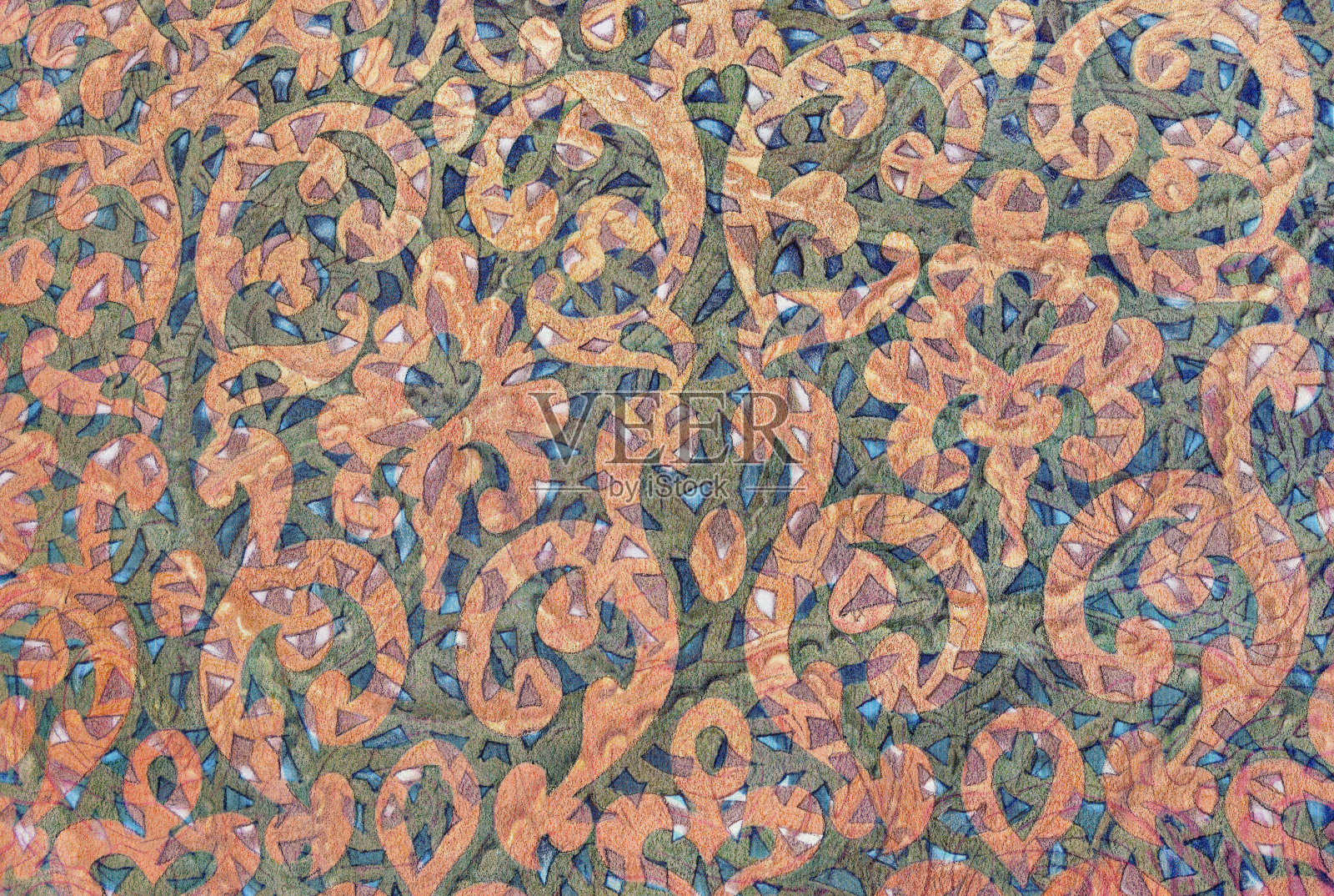 抽象的照片插图背景的鲜艳的颜色和图案。照片摄影图片