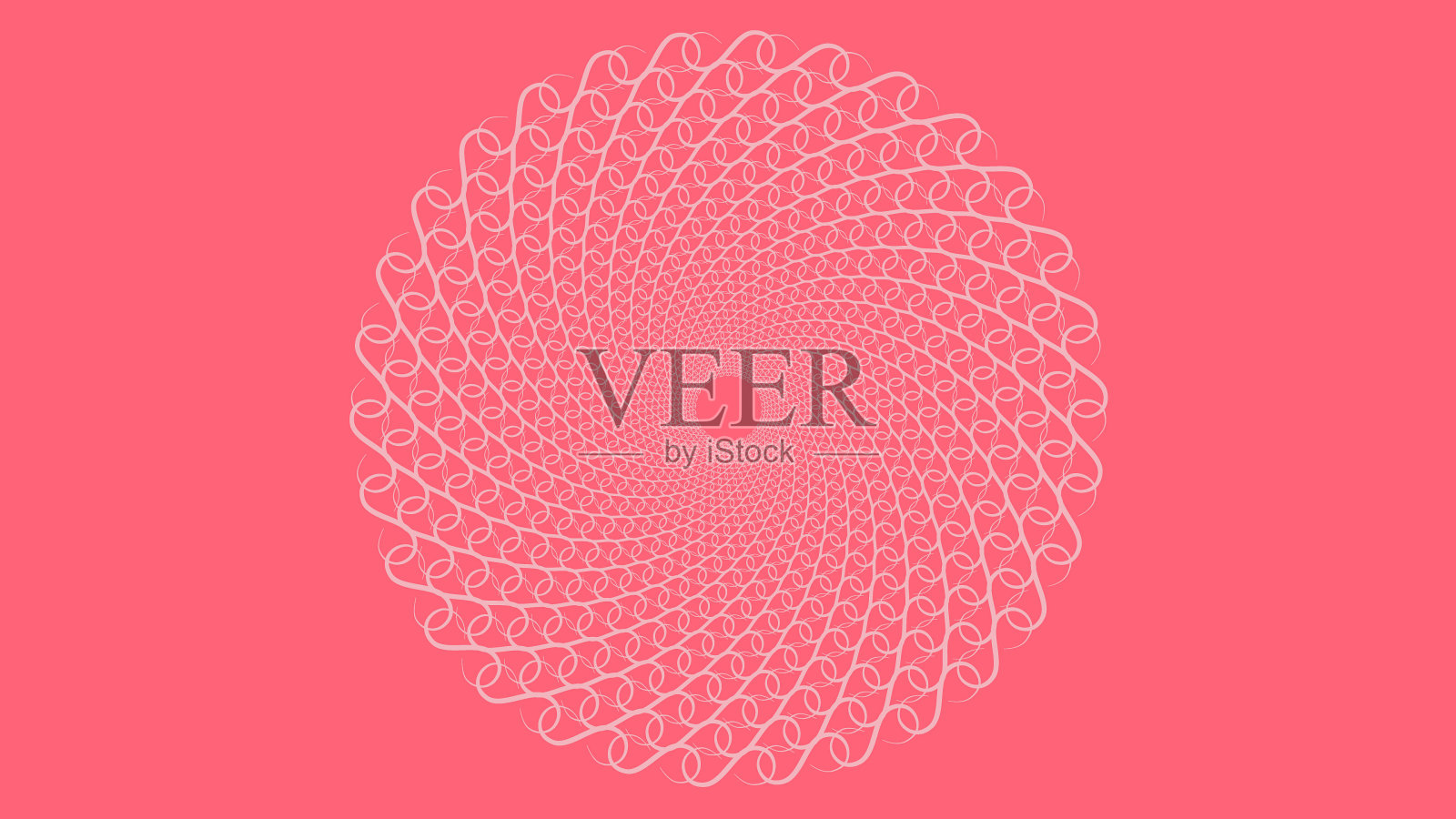 抽象螺旋圆形虚点背景。插画图片素材