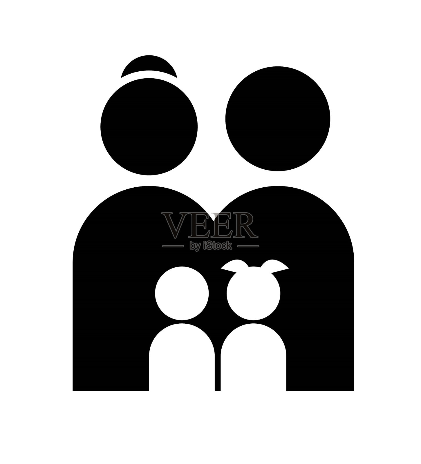 家庭图标，矢量最好的平面图标。插画图片素材