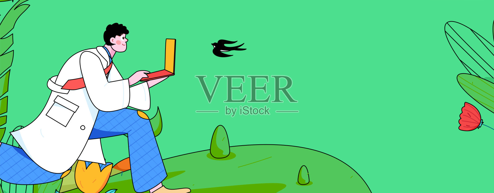 人们锻炼健康跑步矢量互联网运营说明插画图片素材