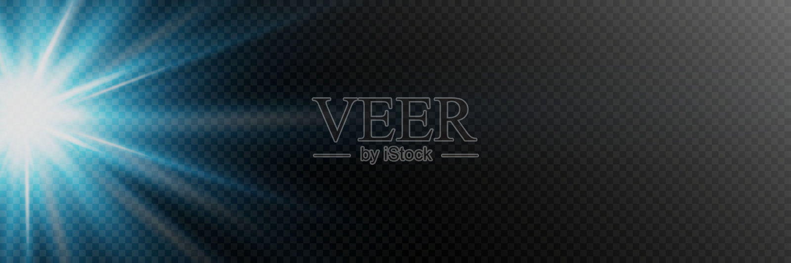 星光闪烁。明亮的光和闪光。插画图片素材