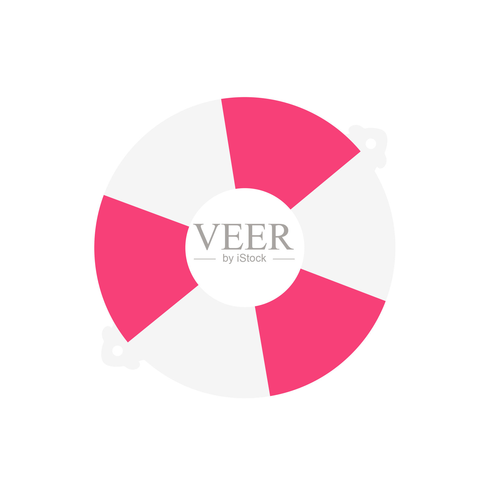 浮动环的剪贴画。时尚、简单、可爱的图标。插画图片素材