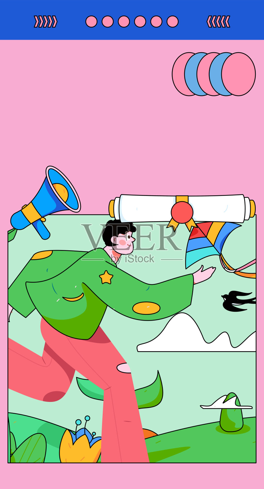 人们锻炼健康跑步矢量互联网运营说明插画图片素材