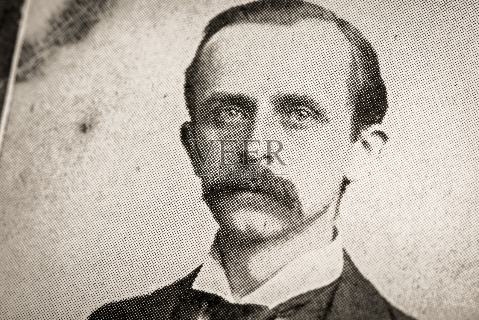 古董照片:James M Barrie插画图片素材