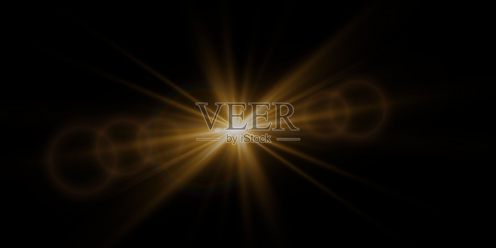 明亮的光芒，恒星爆炸。带有光线的眩光效果。插画图片素材