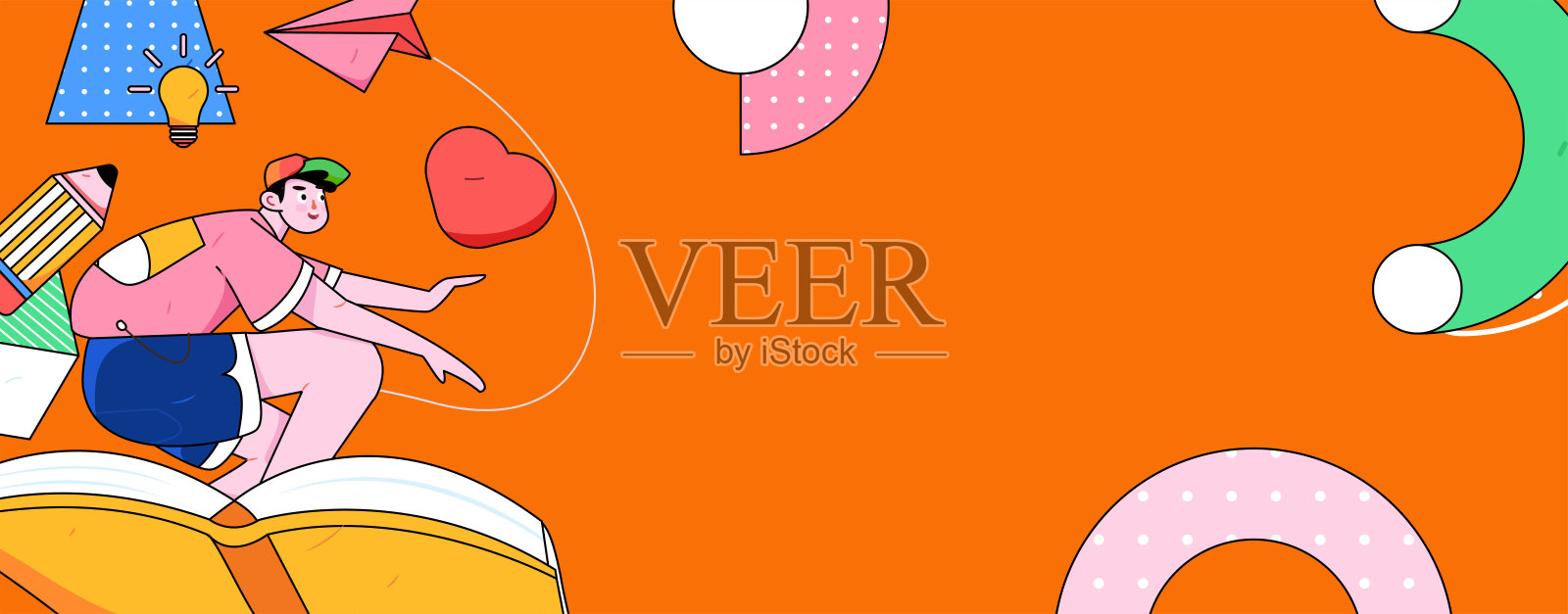 文字阅读静静地矢量概念操作手绘插图插画图片素材