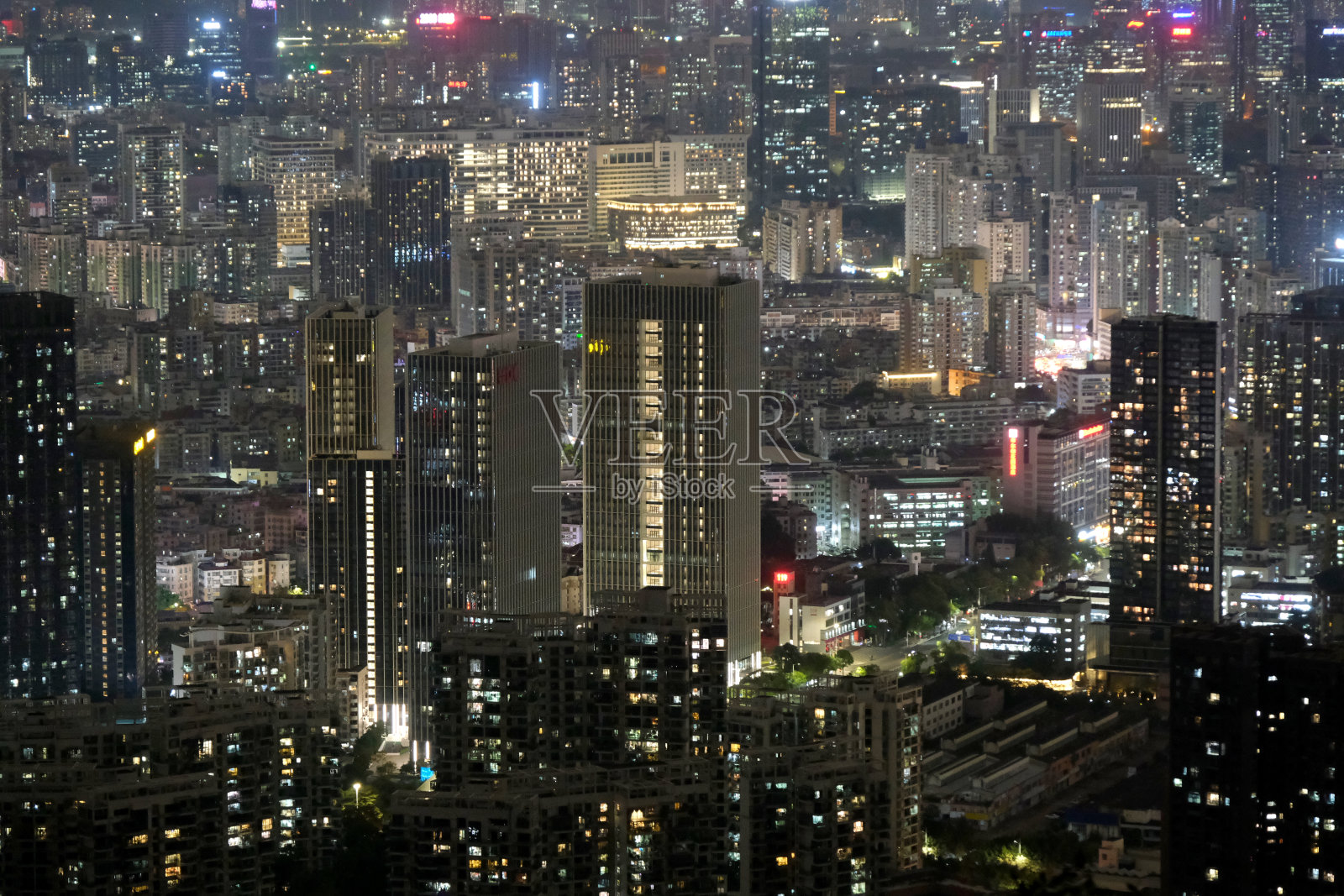 广东省深圳市南山区夜间照片摄影图片