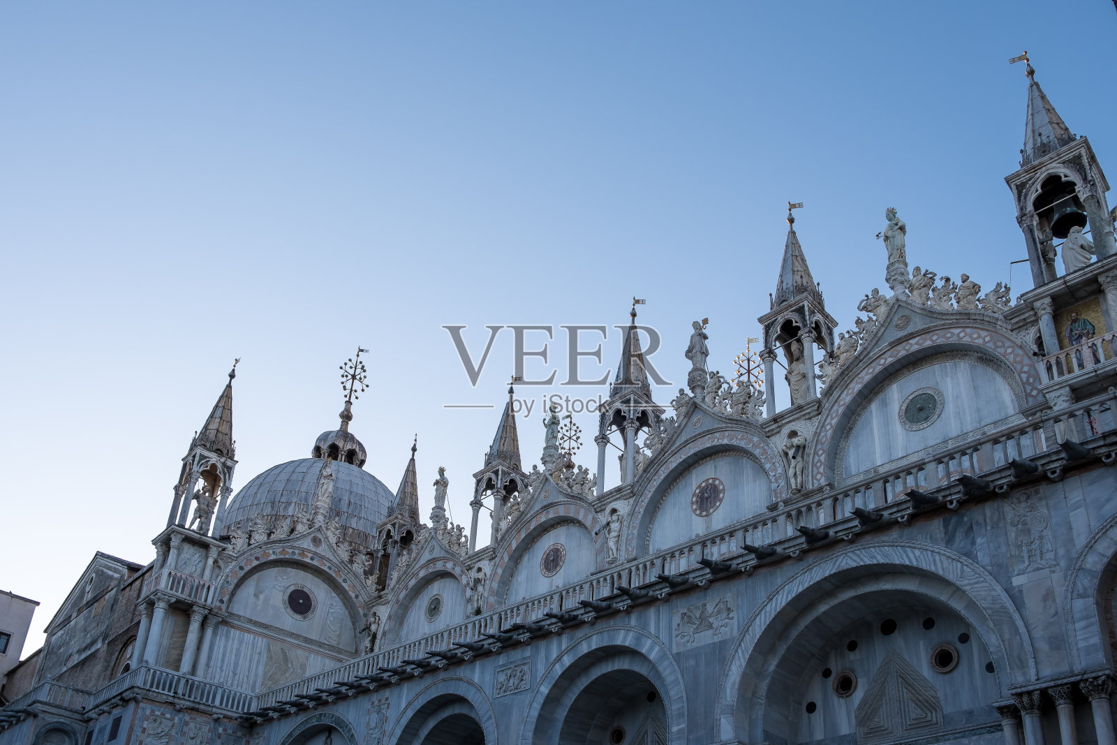 意大利威尼斯大教堂圣马可大教堂的细节照片摄影图片