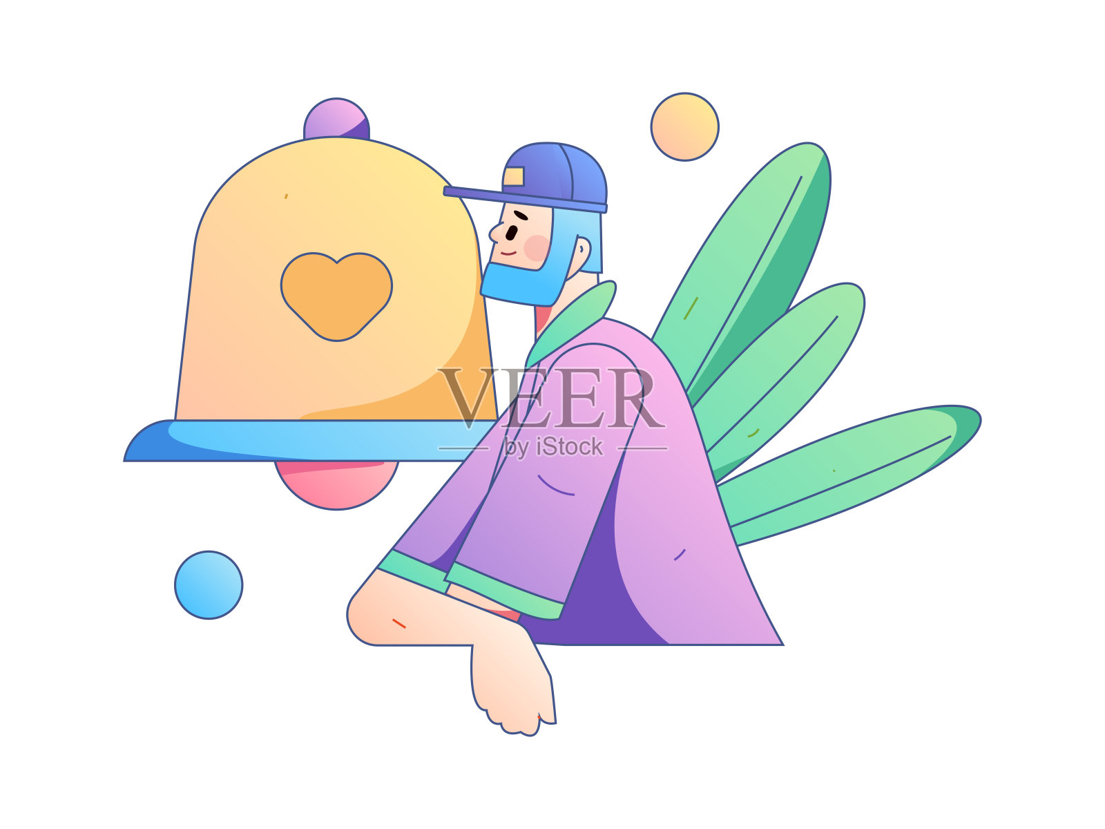 通知公告矢量创意平面手绘插图插画图片素材