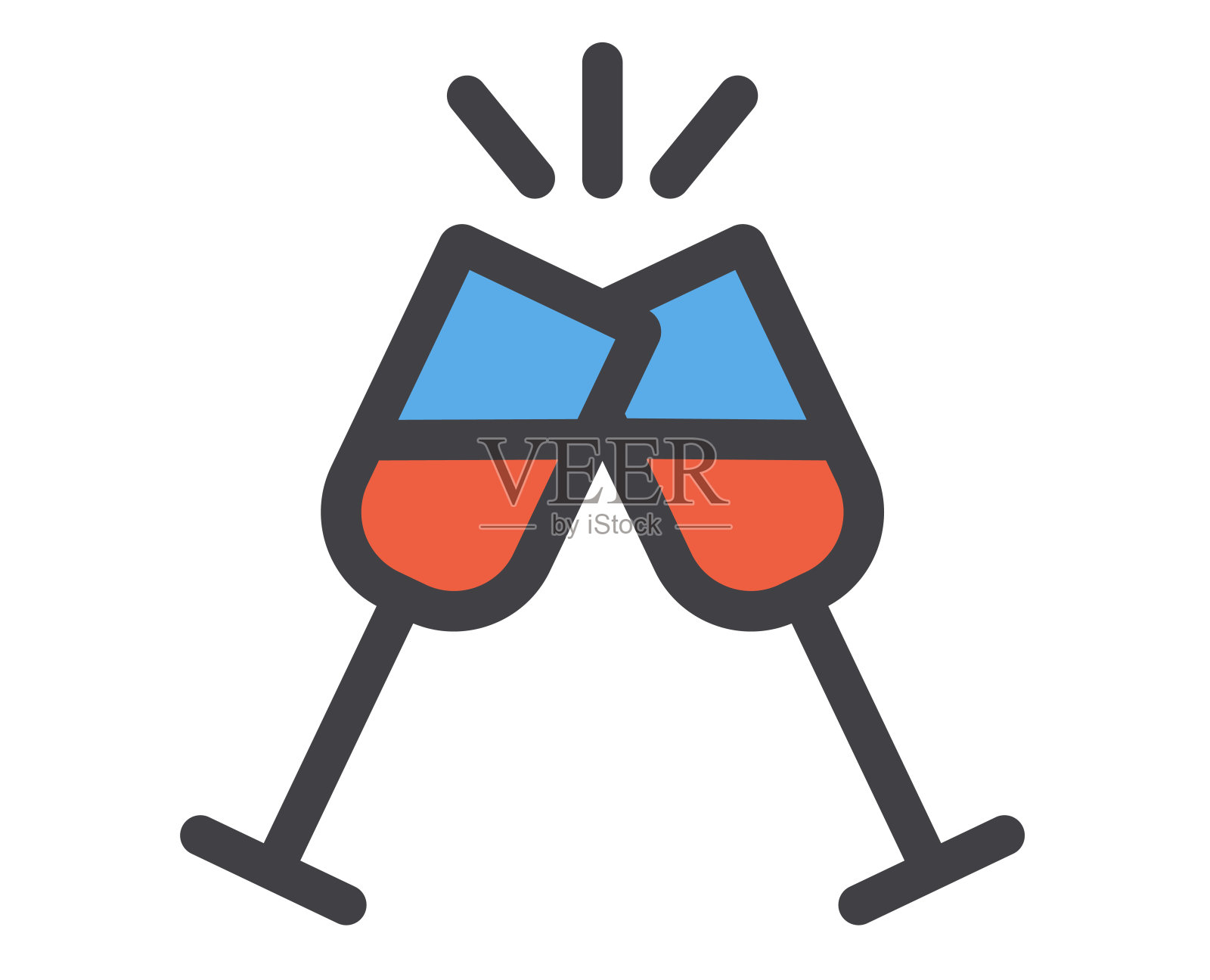 玻璃酒瓶孤立的图标概念。矢量图形设计插图插画图片素材